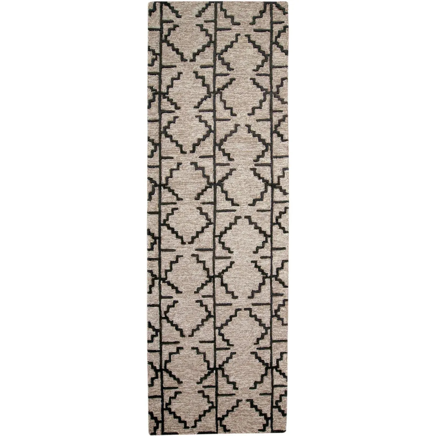 Enzo 8732F Taupe/Black Rug