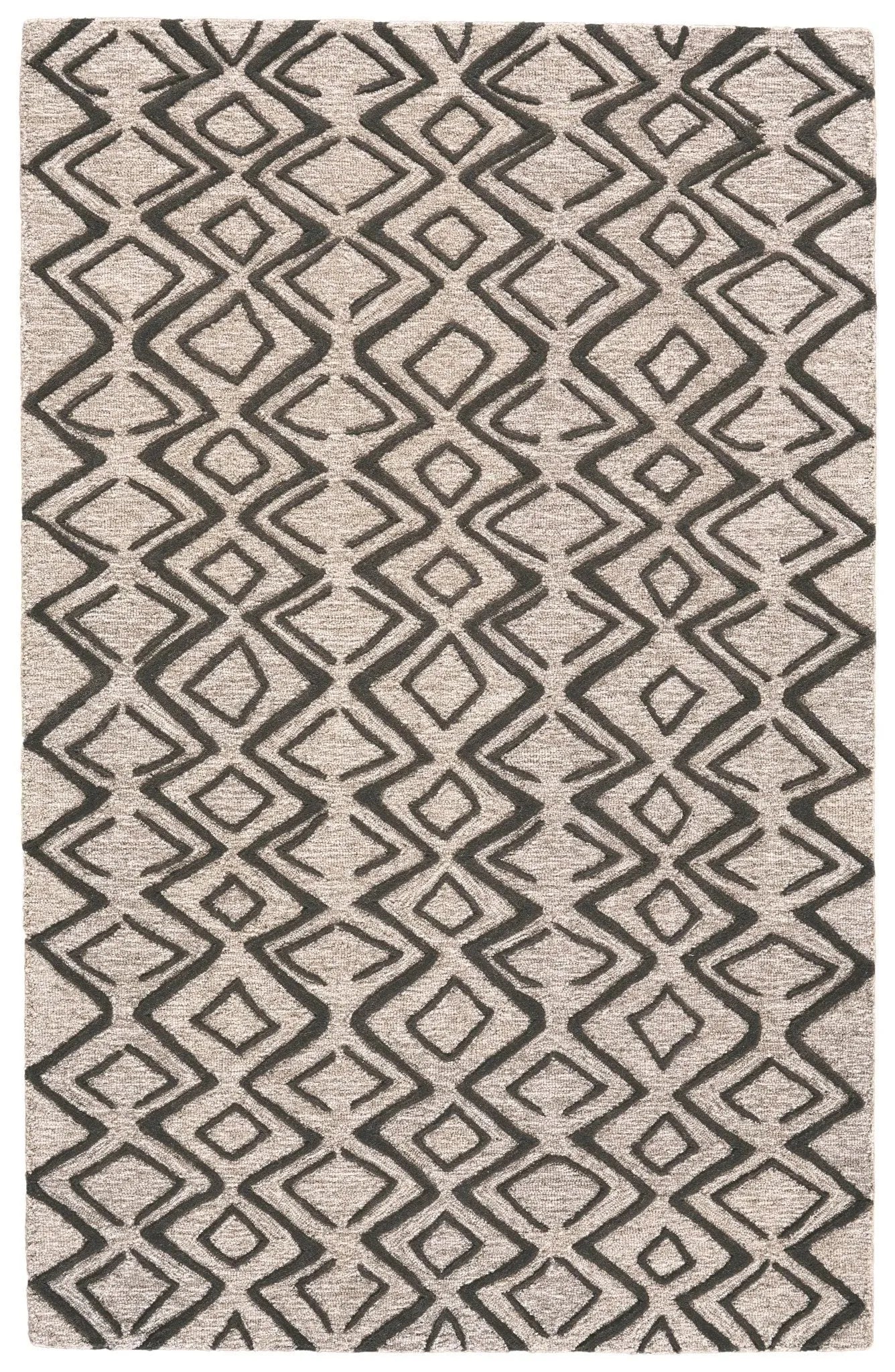 Enzo 8733F Taupe/Black Rug