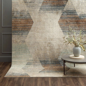 Epiphany 92205 4545 Precarious Stria Frost Grey Rug