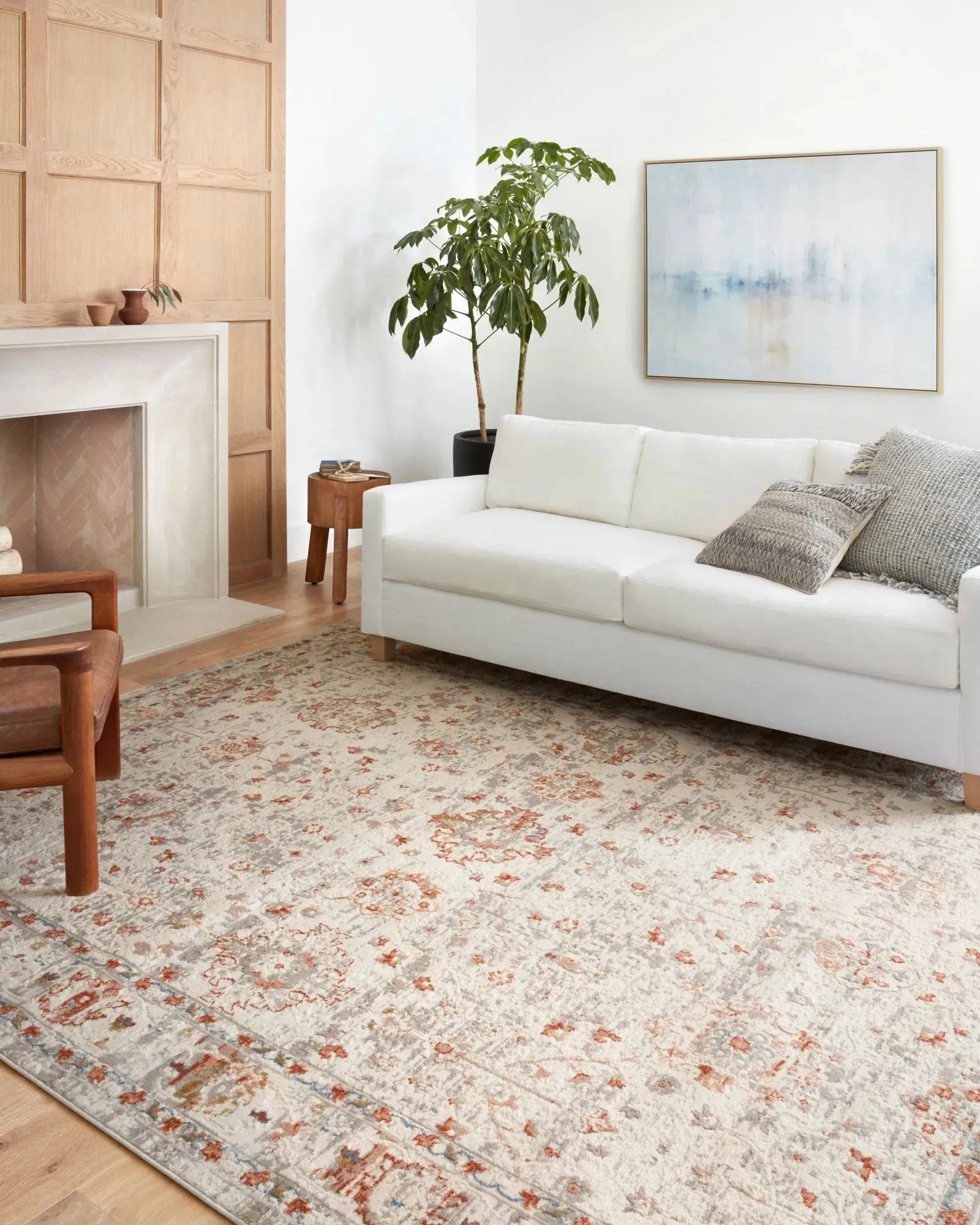 Estelle Est-01 Ivory/Rust Rug