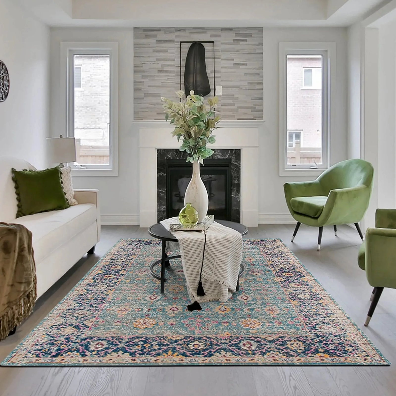 Eternal ETE-28 Turquoise Rug
