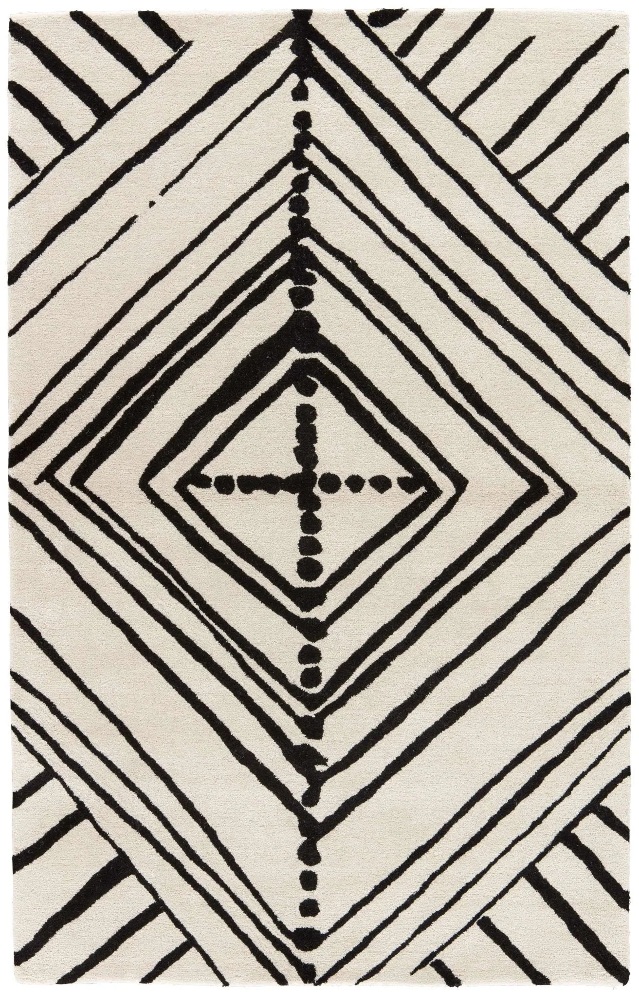 Etho by Nikki Chu ENK10 Gemma Turtledove / Jet Black Rug