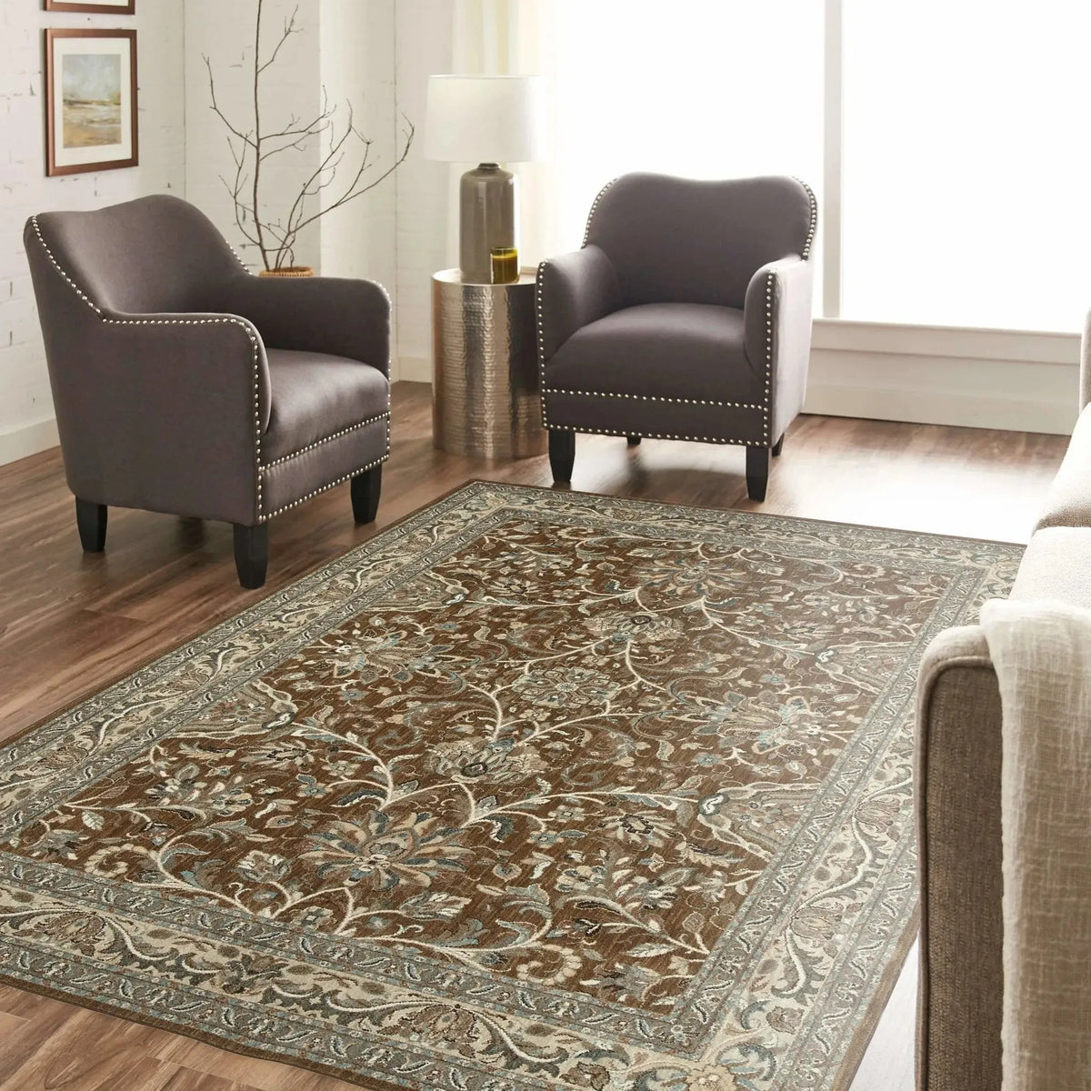 Euphoria Newbridge Brown 90262 80062 Rug