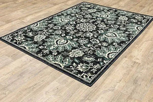 Evandale 9838B Navy/Ivory Rug