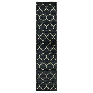 Evandale 9853B Navy/Ivory Rug