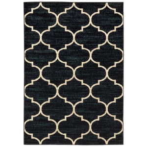 Evandale 9853B Navy/Ivory Rug