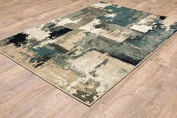 Evandale 9854A Beige/Blue Rug