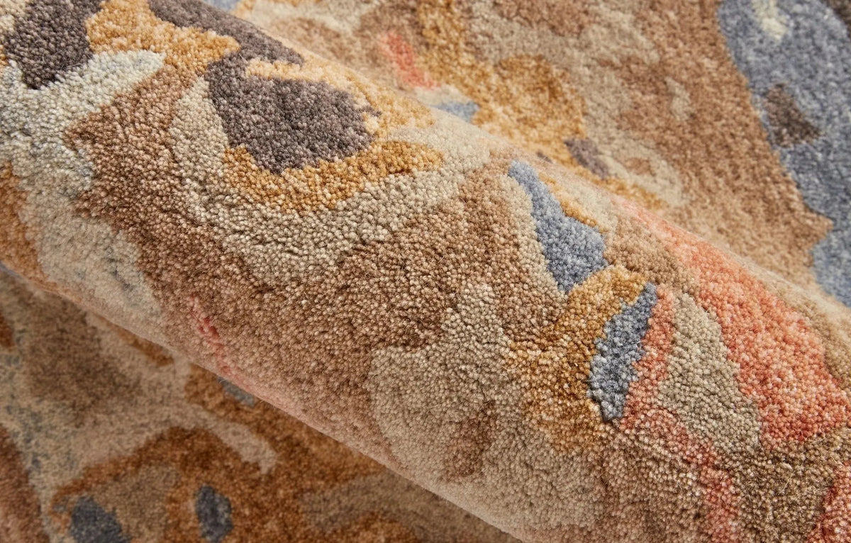 Everley EVE8644F Tan/Blue Rug