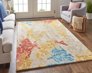 Everley EVE8646F Ivory/Yellow Rug