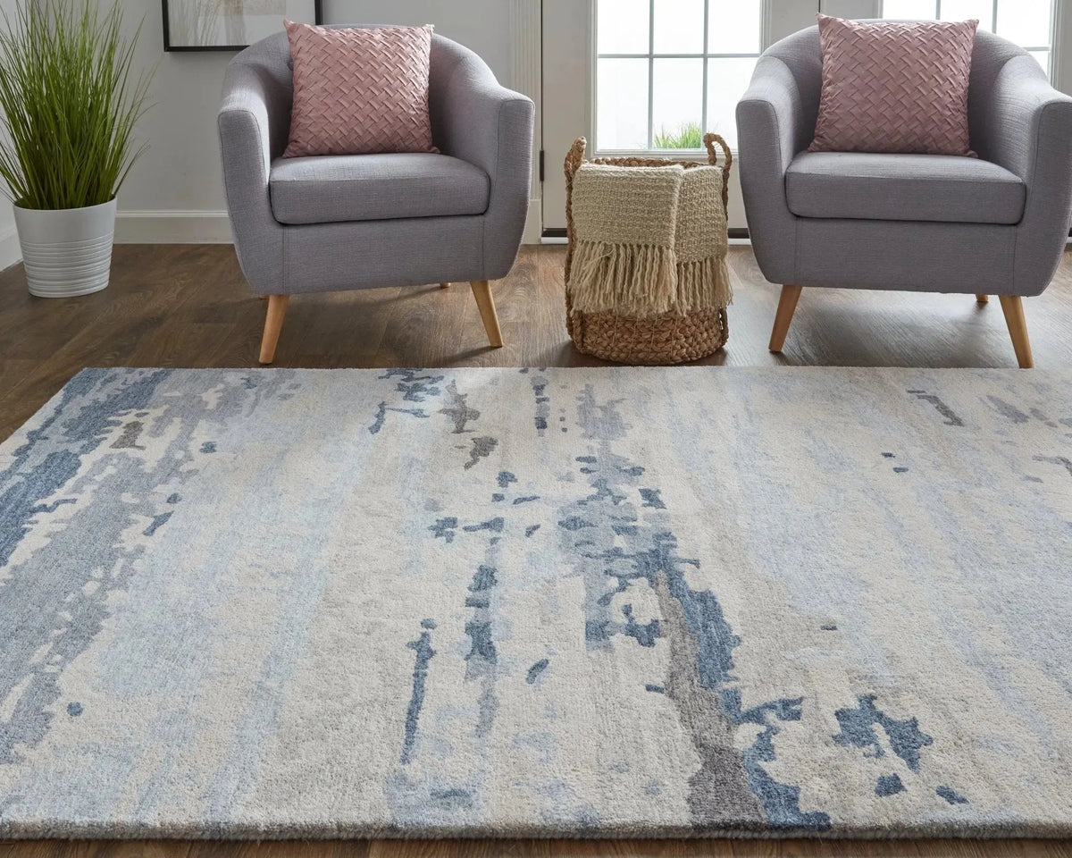 Everley EVE8647F Blue/Grey Rug