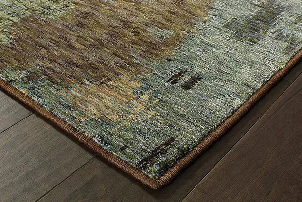 Evolution 8011B Blue/ Brown Rug