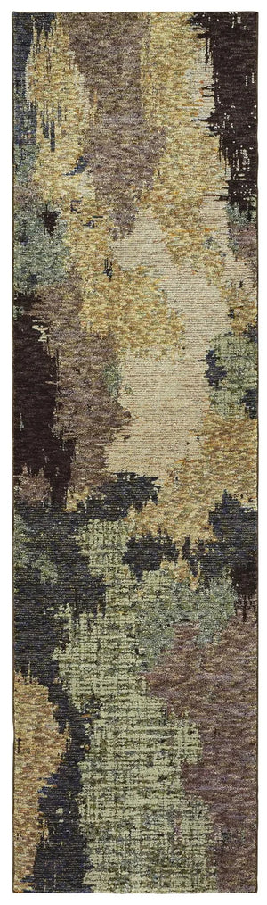 Evolution 8011B Blue/ Brown Rug