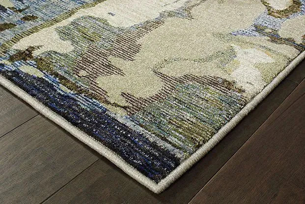 Evolution 8027A Blue/ Grey Rug