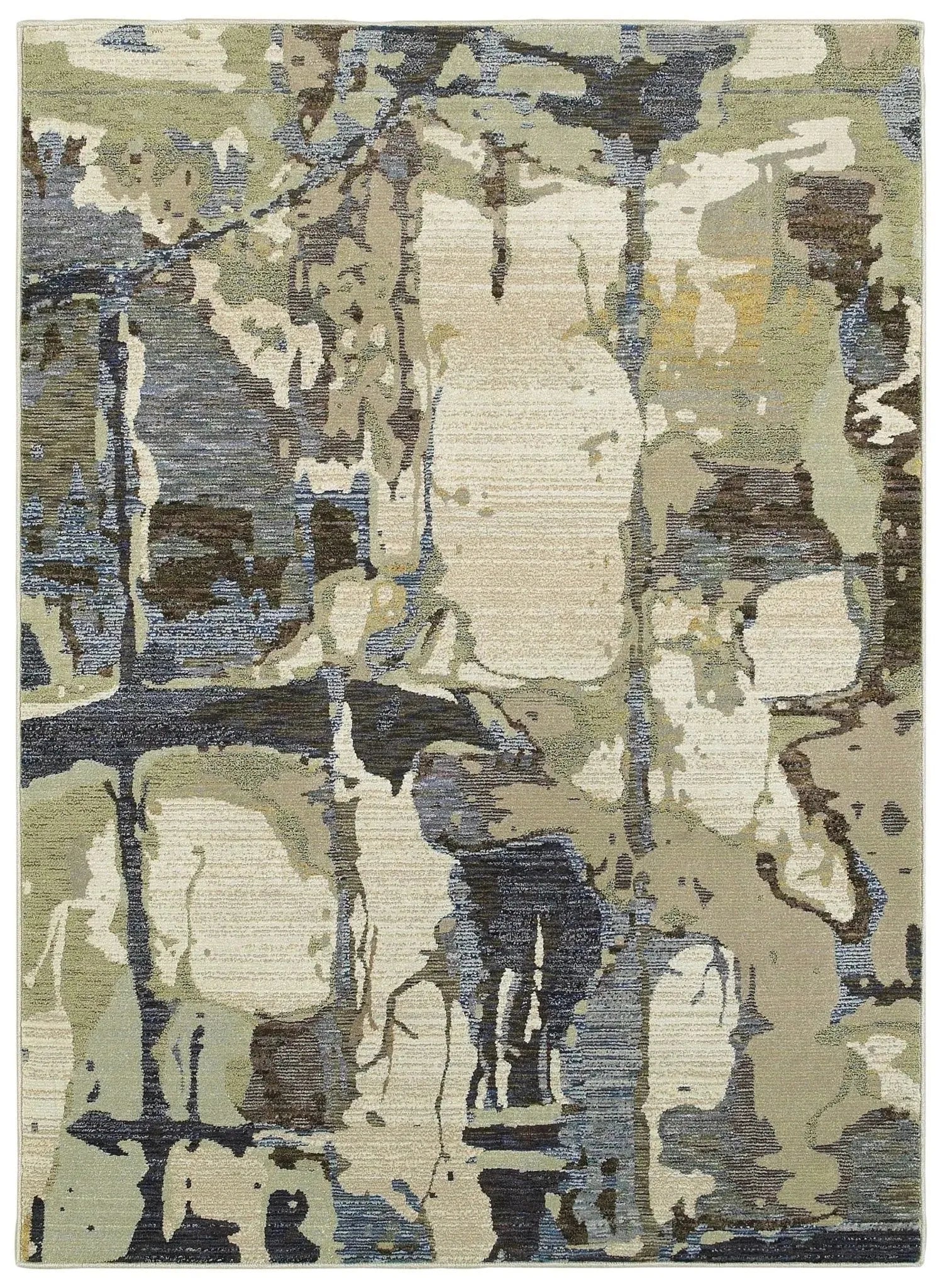 Evolution 8027A Blue/ Grey Rug