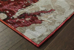 Evolution 8028B Red/ Beige Rug