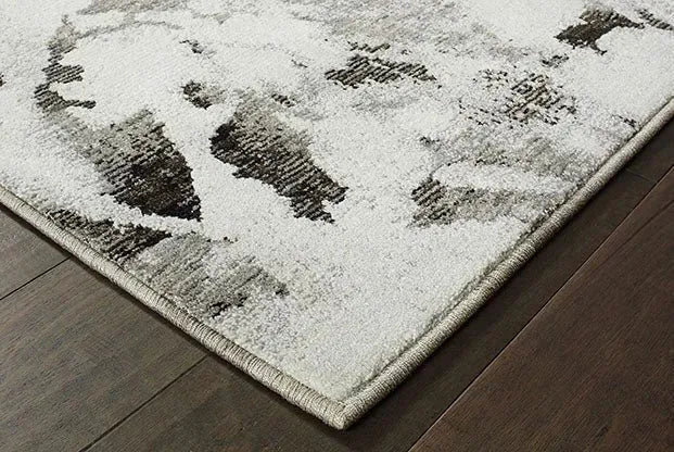 Evolution 8035B Charcoal/ White Rug