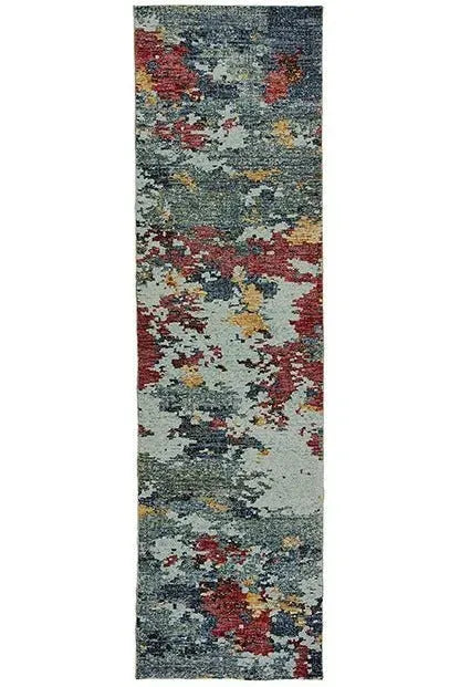 Evolution 8036C Blue/ Red Rug