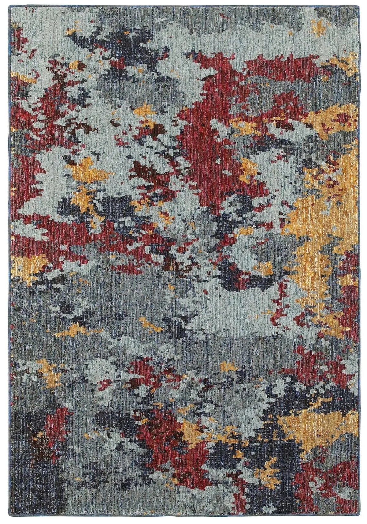 Evolution 8036C Blue/ Red Rug