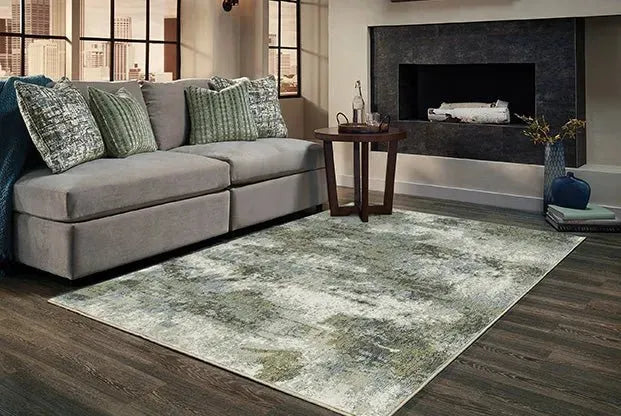 Evolution 8039E Blue/ Green Rug