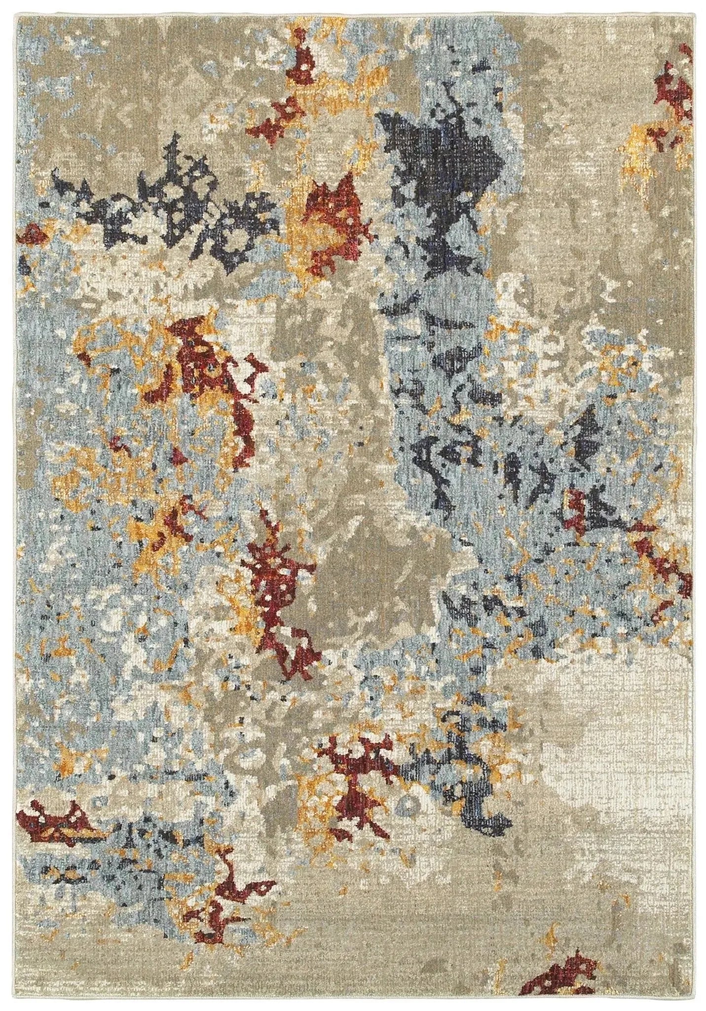 Evolution 8043K Beige/ Blue Rug