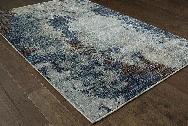 Evolution 8049B Navy/ Blue Rug