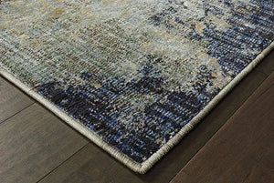 Evolution 8049B Navy/ Blue Rug