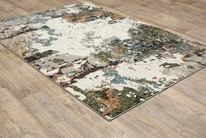 Evolution 981A Ivory/Multi Rug