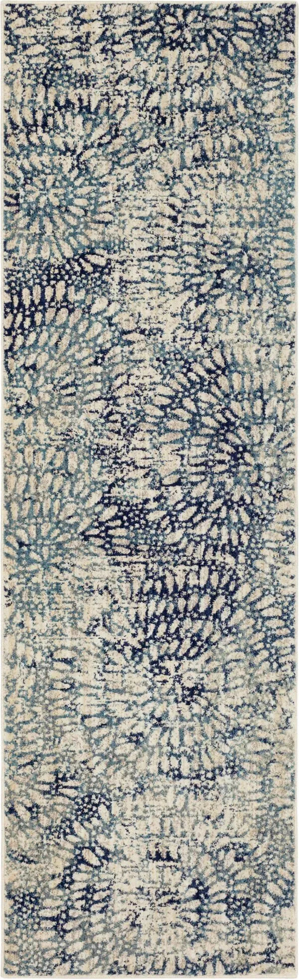 Expressions Imprinted Blooms Aqua by Scott Living 91671 60110 Rug