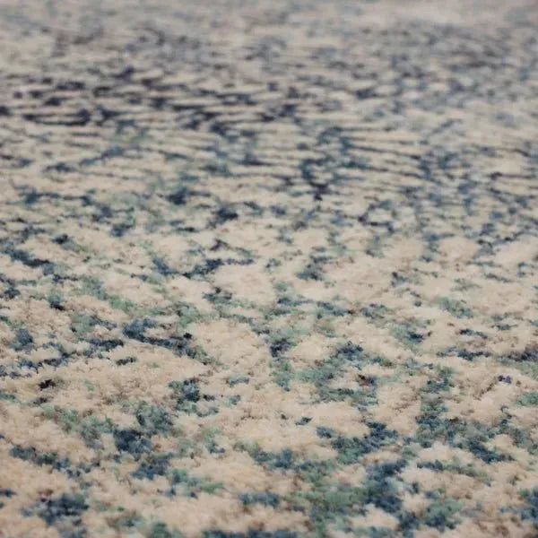 Expressions Imprinted Blooms Aqua by Scott Living 91671 60110 Rug