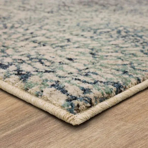 Expressions Imprinted Blooms Aqua by Scott Living 91671 60110 Rug