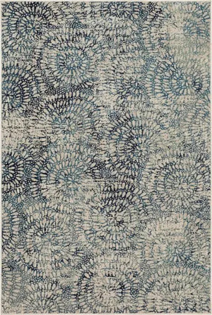 Expressions Imprinted Blooms Aqua by Scott Living 91671 60110 Rug
