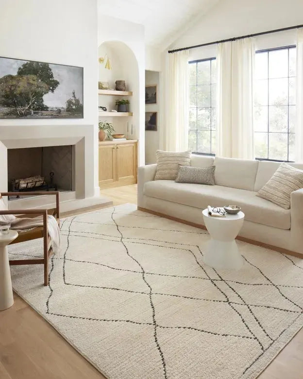 Fabian FAB-02 Ivory/Charcoal Rug