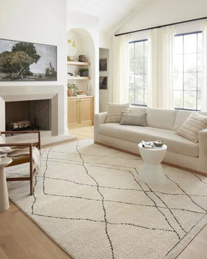 Fabian FAB-02 Ivory/Charcoal Rug