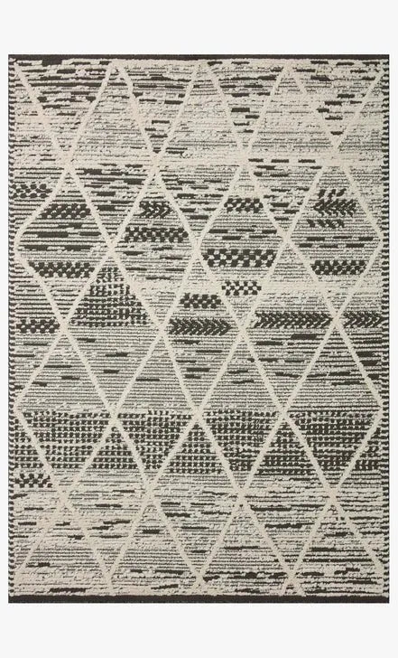 Fabian FAB-03 Charcoal/Ivory Rug