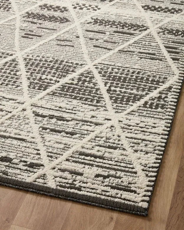 Fabian FAB-03 Charcoal/Ivory Rug