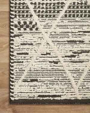 Fabian FAB-03 Charcoal/Ivory Rug