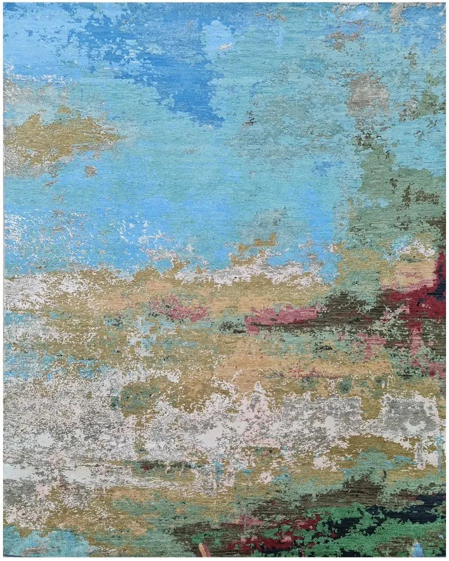 Faire 4072 Sea Blue/Gold Rug