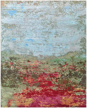 Faire 6024 Sea Blue/Red Rug