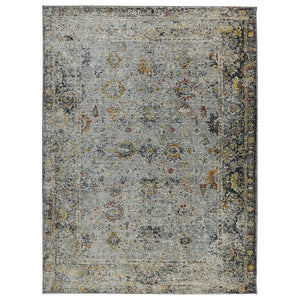 Fairmont FAI-1 Charcoal/Yellow Rug