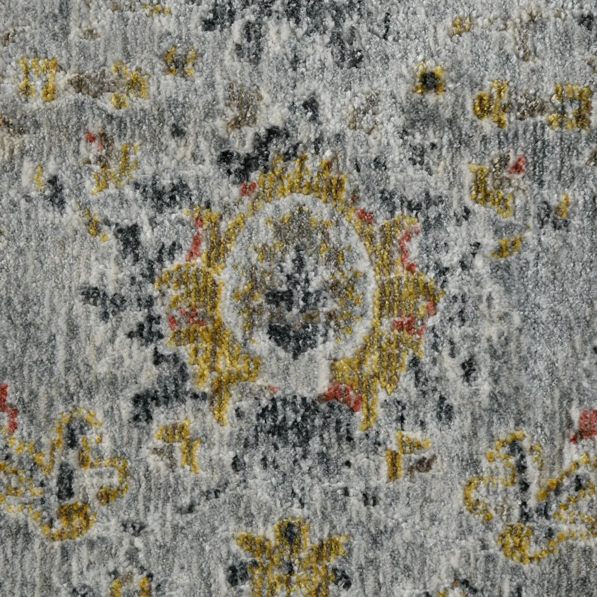 Fairmont FAI-1 Charcoal/Yellow Rug