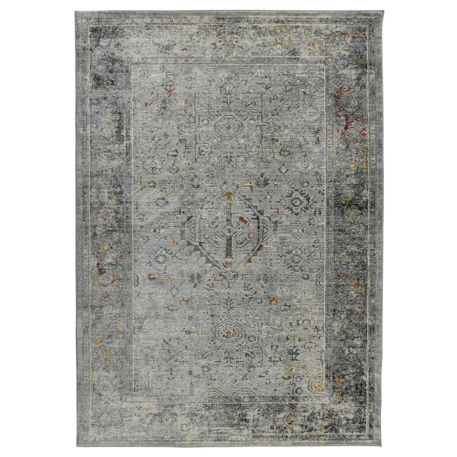 Fairmont FAI-3 Silver/Orange Rug