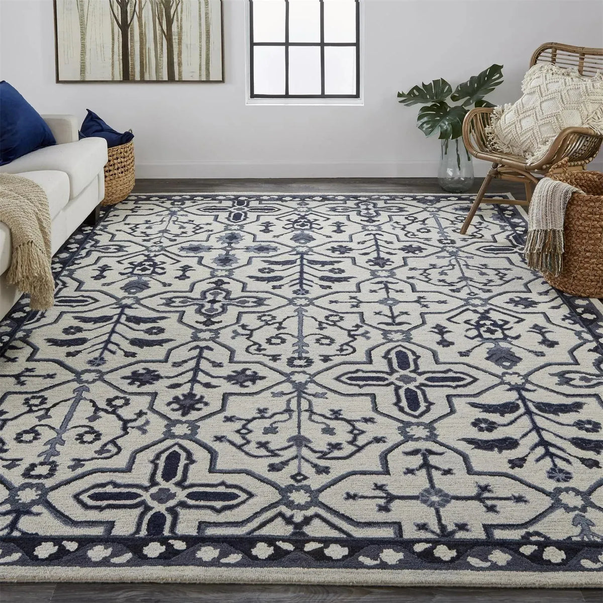 Fallon 8839F Gray/Blue Rug