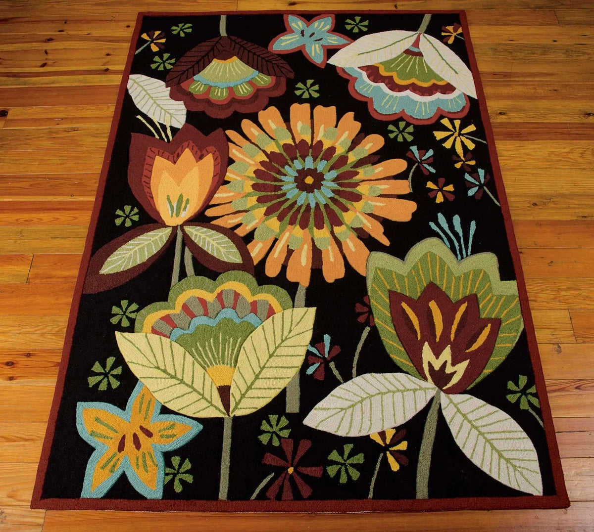 Fantasy FA12 Black Rug