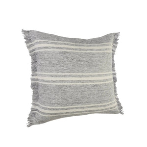 Farmhouse Stripe Lr07598 Gray/White Pillow