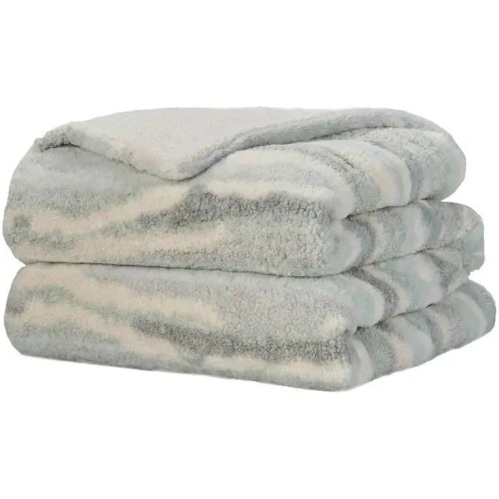 Faux Fur RD520 Seafoam Throw Blanket