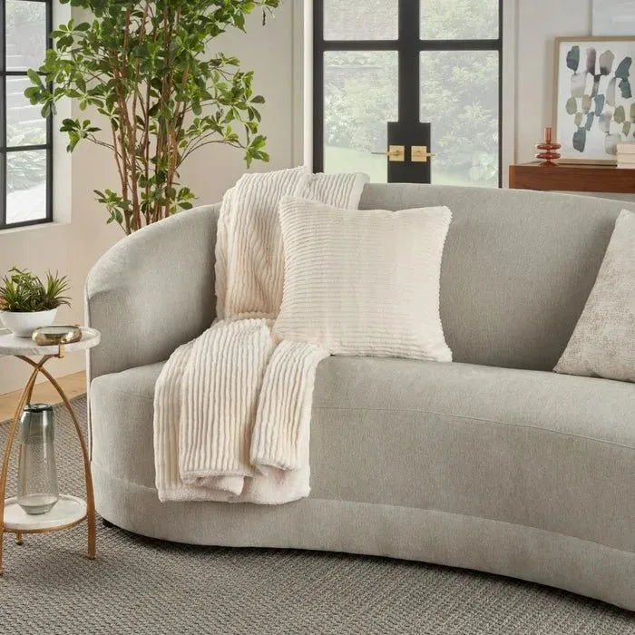 Faux Fur RD639 Ivory Pillow