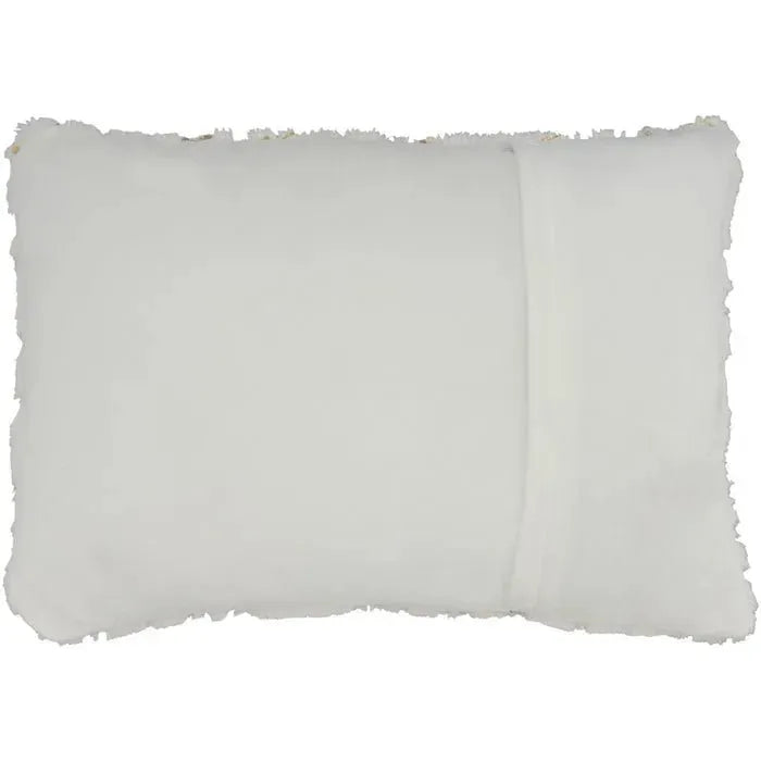 Faux Fur SN107 Ivory Gold Pillow