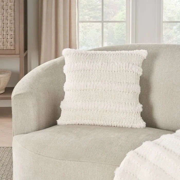 Faux Fur VV190 Ivory Pillow