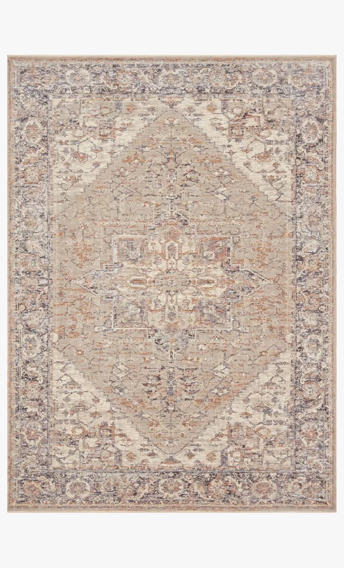 Faye Fay-01 Taupe/Denim Rug