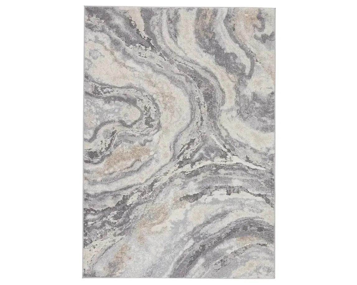 Ferris FRR05 Grey/Cream Rug